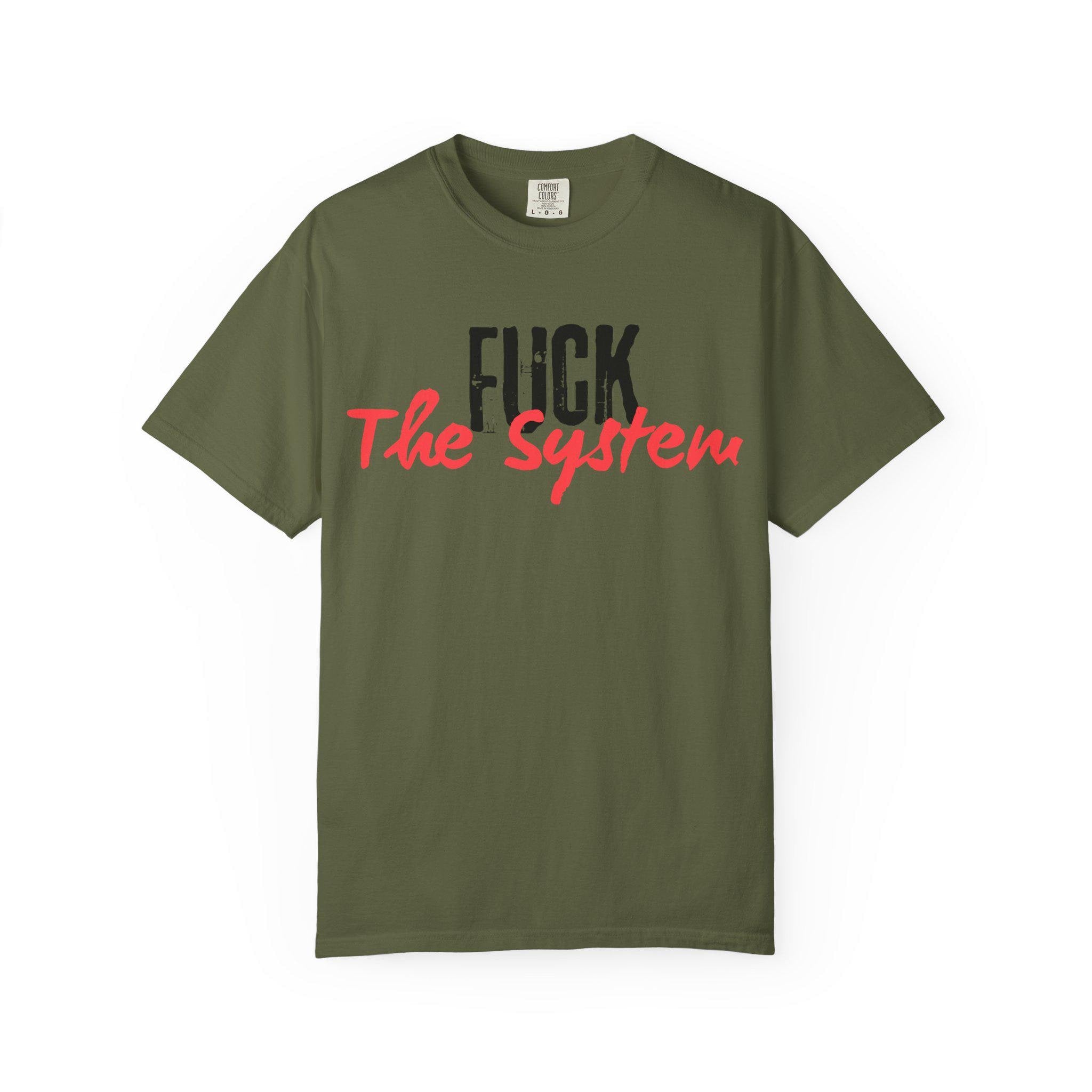 RRK FucktheSystem T-Shirt, Graphic Shirt, Mens Tee, Streetwear, Casual Wear for men