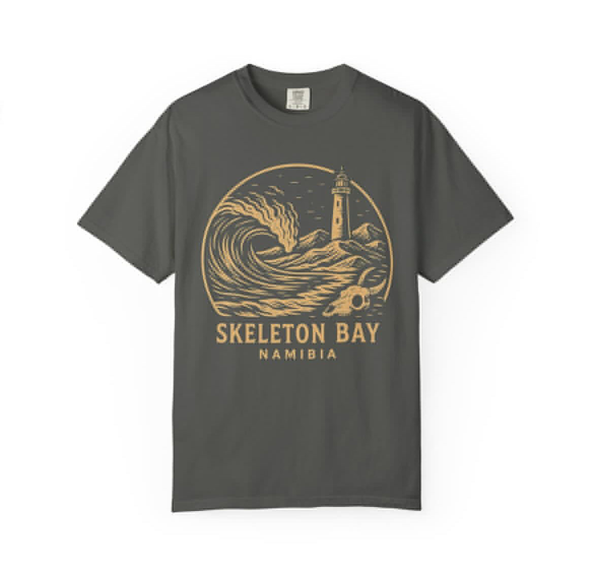 RRK Street Wear Mens SkeletonBay Surf T shirt Casual Wear Mens Tee Stylish Graphic Tee Summer