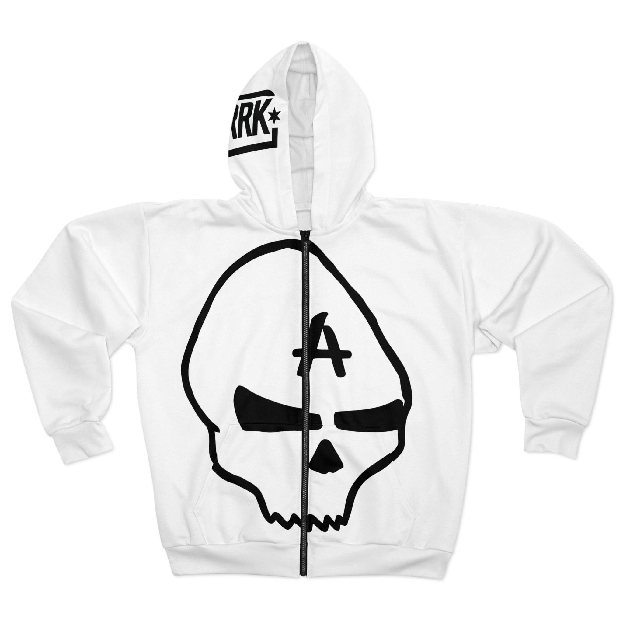 RRK Street Wear Anarchy Zip Hoodie, Comfortable Casual Wear, Perfect for Men, Surf, Skate, Wake, Kite, Motocross, Sail, Skydive