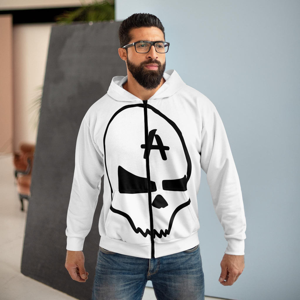 RRK Street Wear Anarchy Zip Hoodie, Comfortable Casual Wear, Perfect for Men, Surf, Skate, Wake, Kite, Motocross, Sail, Skydive