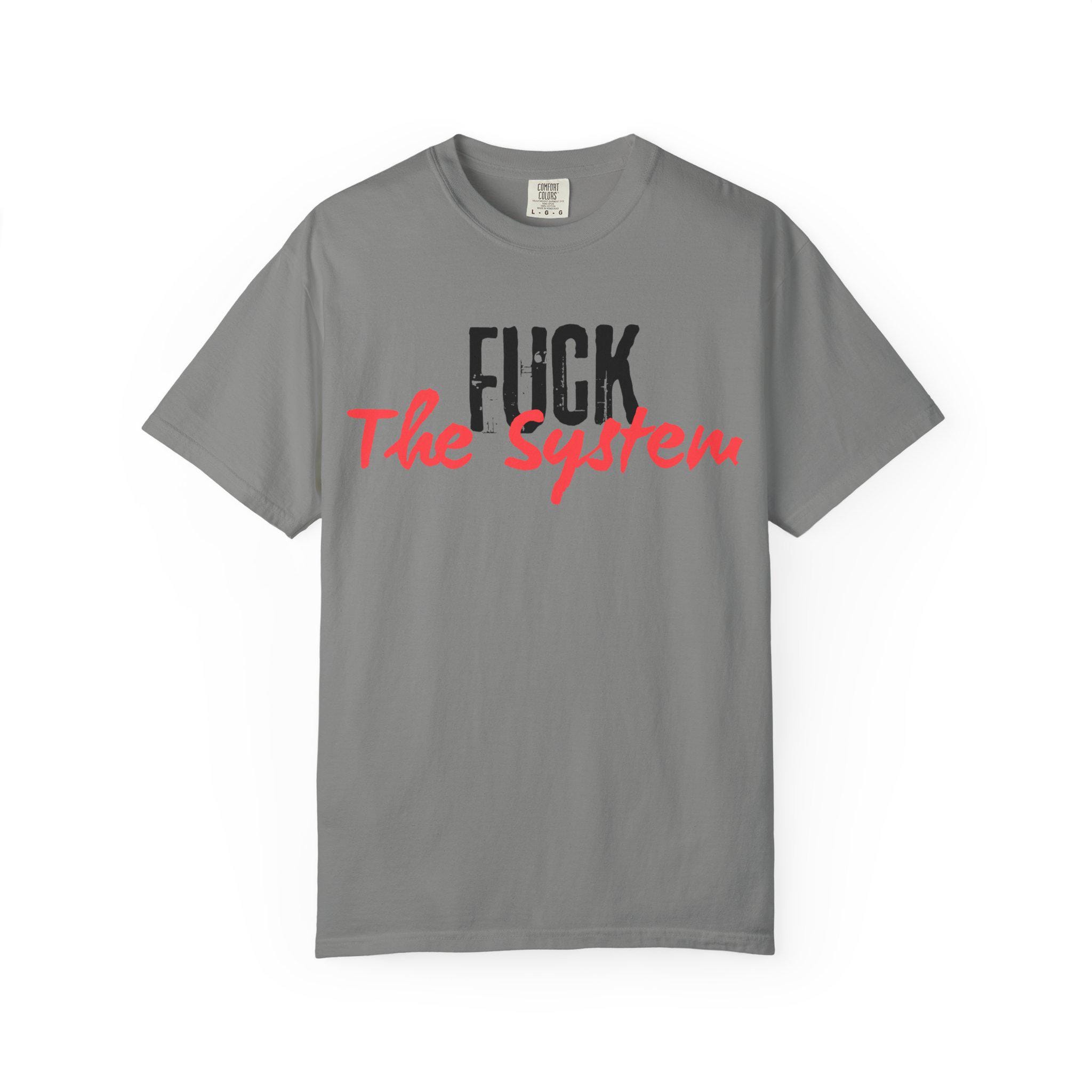 RRK FucktheSystem T-Shirt, Graphic Shirt, Mens Tee, Streetwear, Casual Wear for men