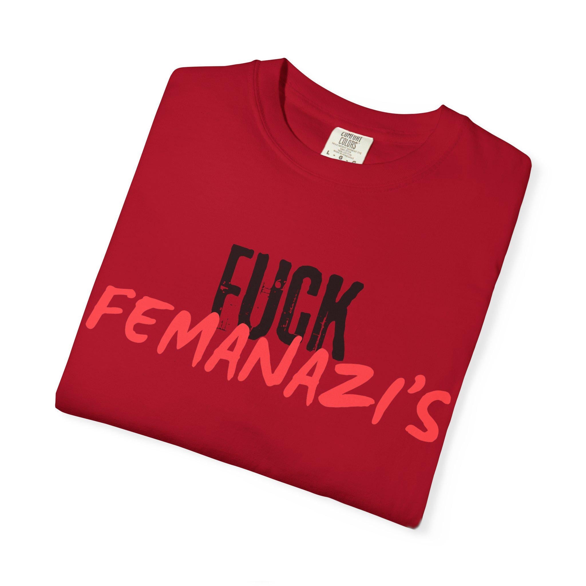 RRK Street Wear FuckFemanazis T-Shirt, Graphic Shirt, Mens Tee, Streetwear, Casual Wear for Men