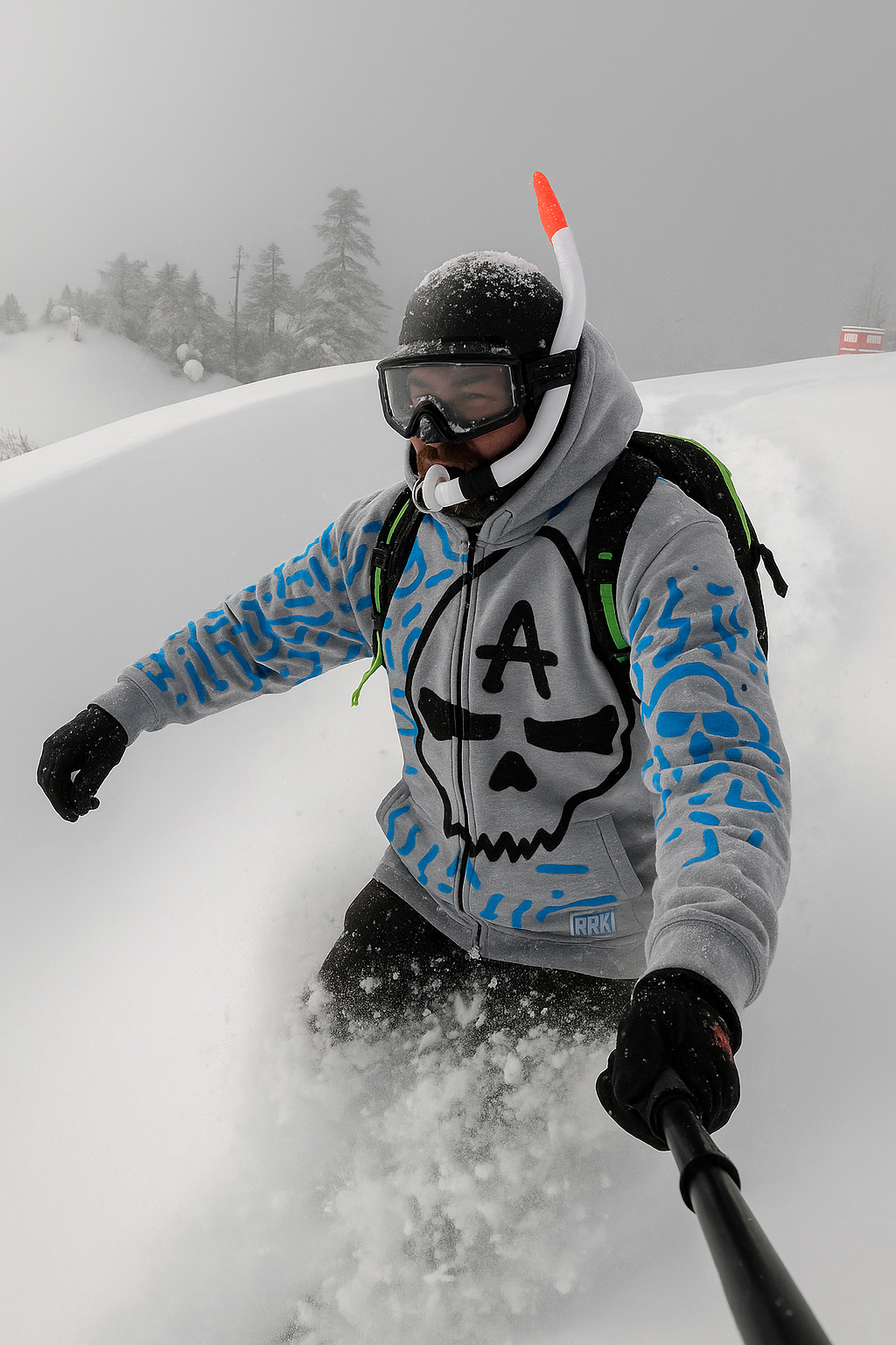 RRK Street Wear Anarchy Mayhem Zip Hoodie, Comfortable Casual Wear, For Men, Surf, Skate, Wake, Kite, Motocross, Sail, Skydive
