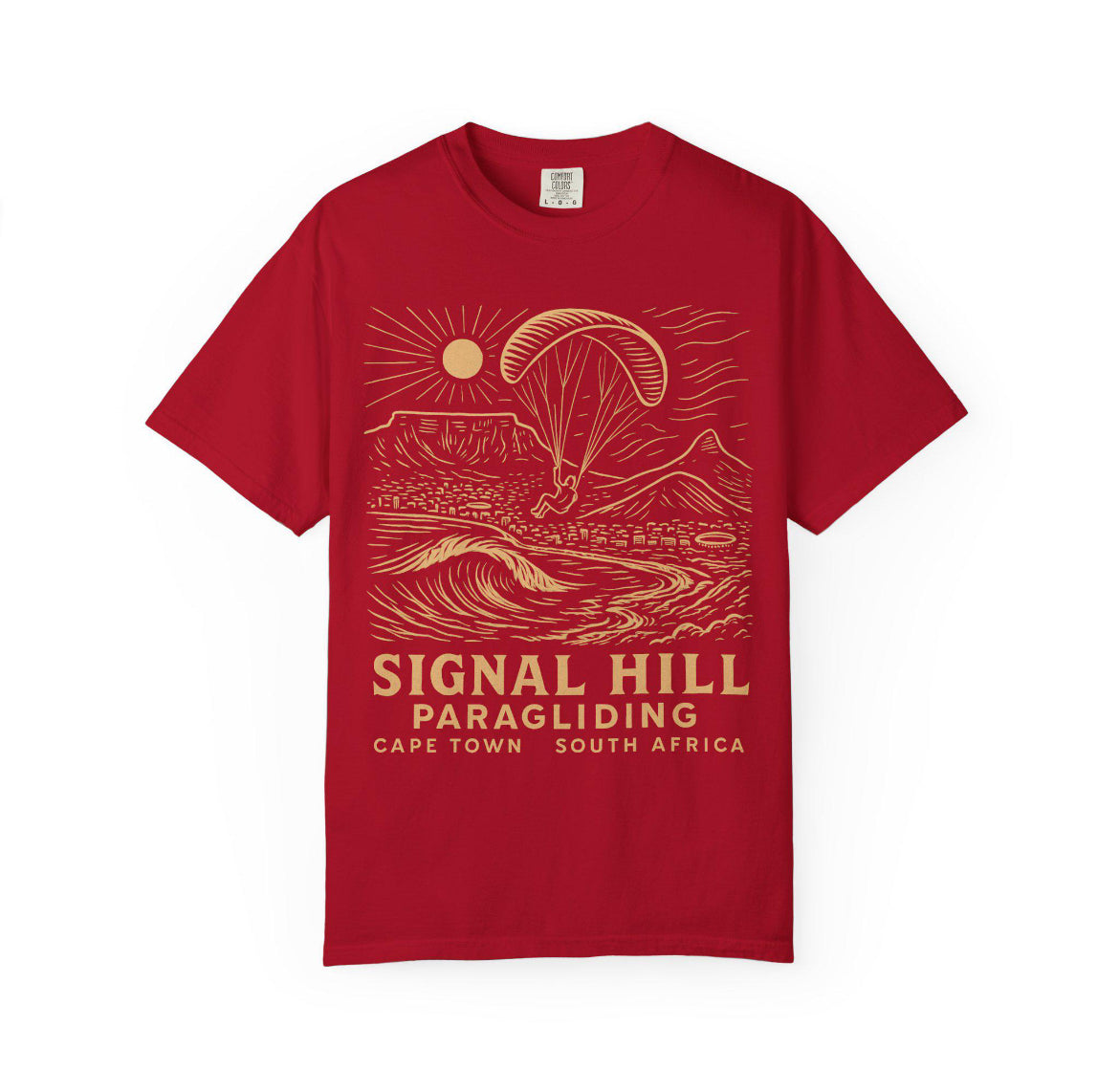 RRK Men’s SignalHillParaglide T-shirt, Casual Wear, Mens Tee Stylish Graphic Tee