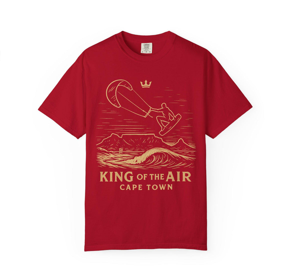 RRK Street Wear KinOftheAir Kiteboard T-shirt, Casual Wear, Mens Tee, Kitesurf Tee