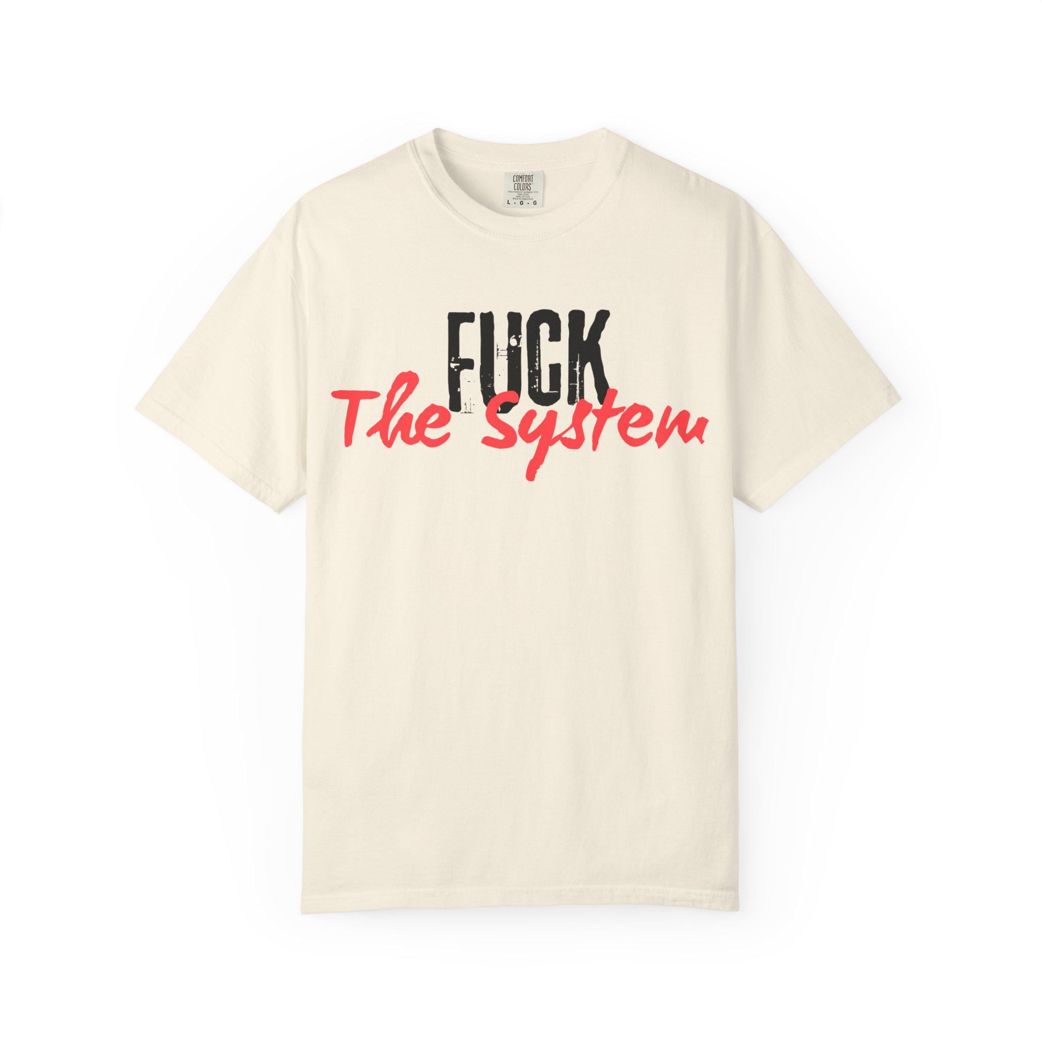 RRK FucktheSystem T-Shirt, Graphic Shirt, Mens Tee, Streetwear, Casual Wear for men
