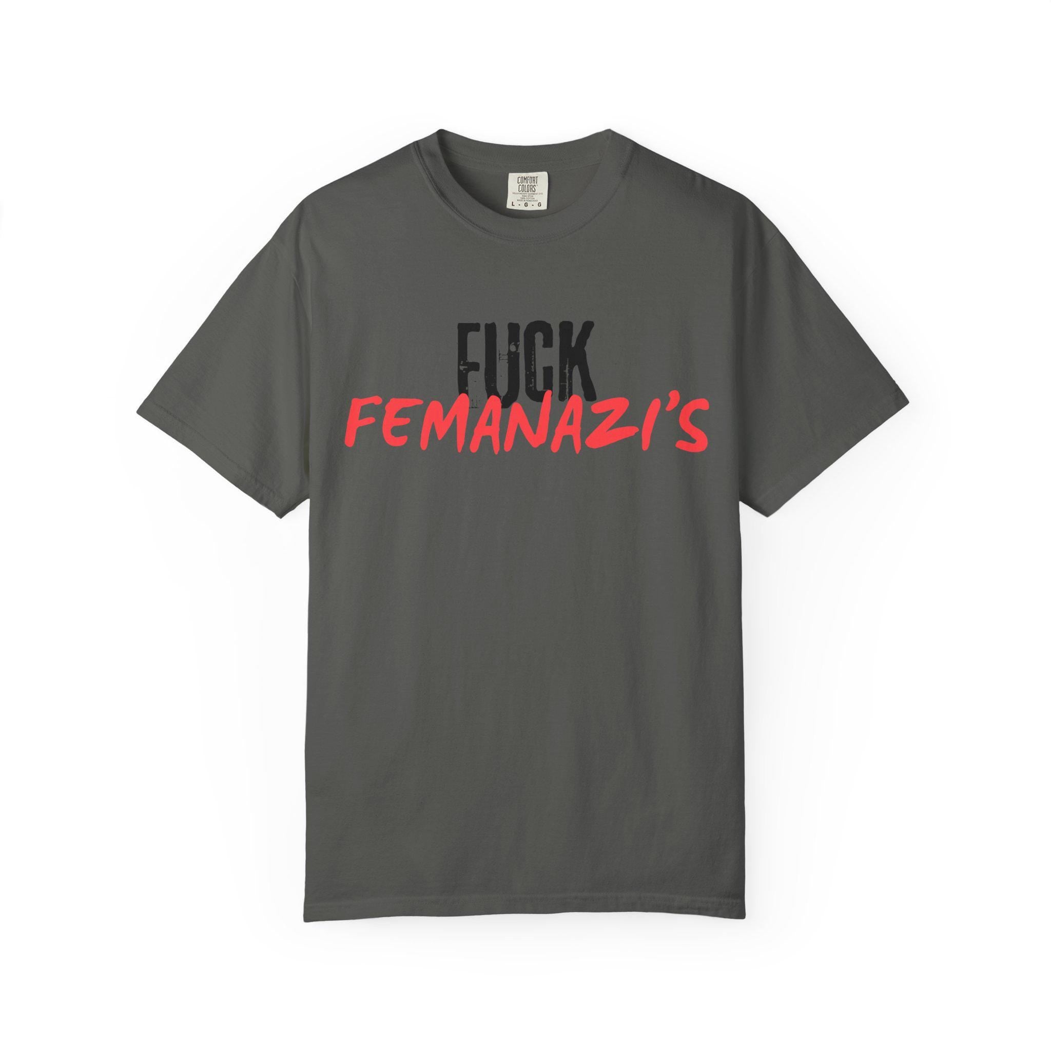 RRK Street Wear FuckFemanazis T-Shirt, Graphic Shirt, Mens Tee, Streetwear, Casual Wear for Men