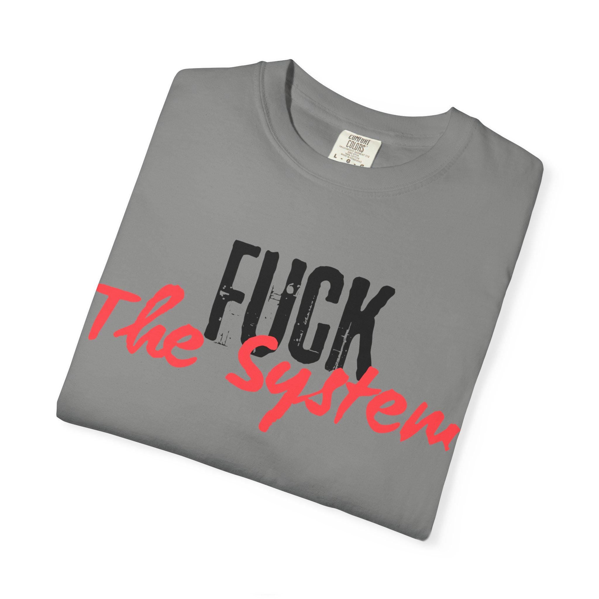 RRK FucktheSystem T-Shirt, Graphic Shirt, Mens Tee, Streetwear, Casual Wear for men