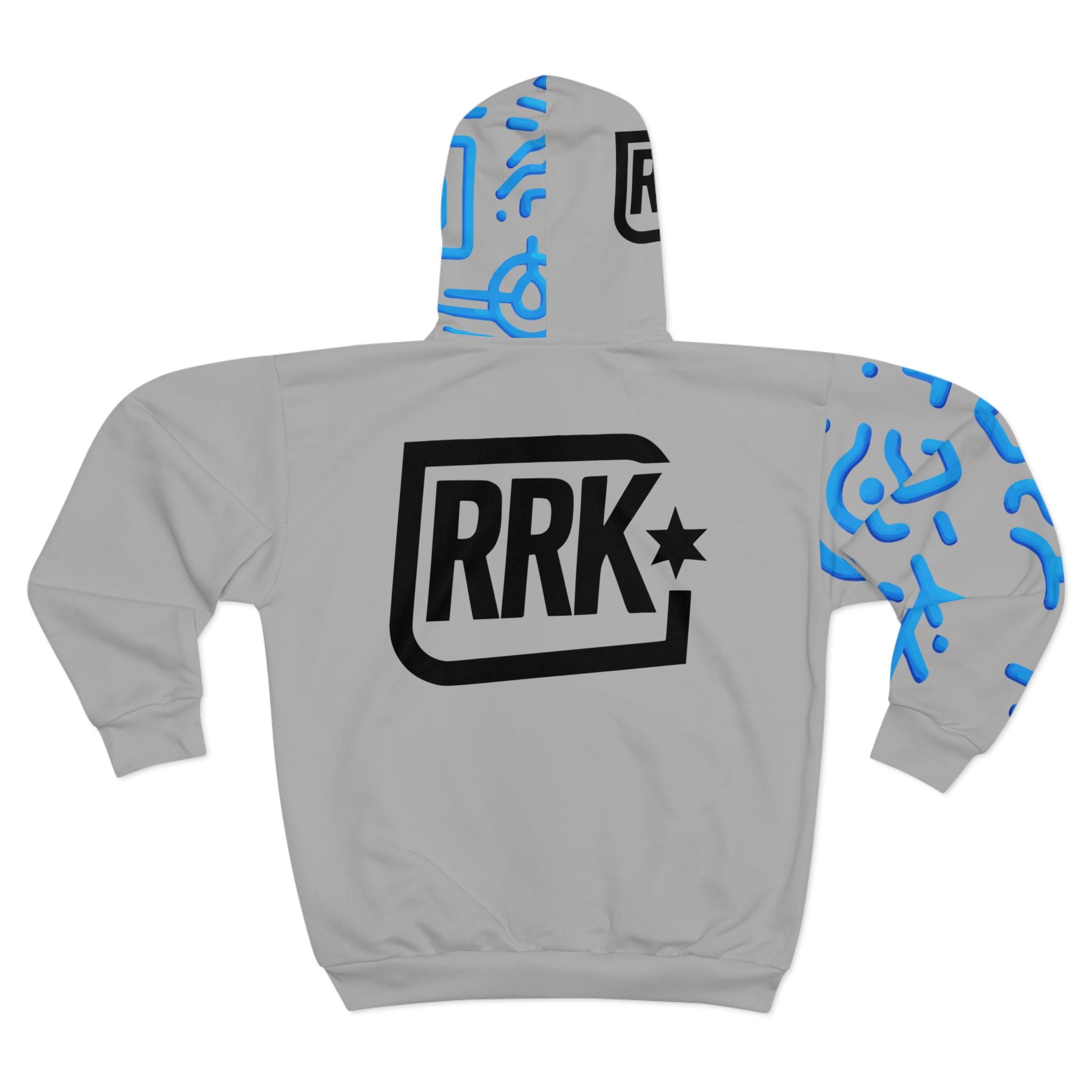 RRK Street Wear Anarchy Mayhem Zip Hoodie, Comfortable Casual Wear, For Men, Surf, Skate, Wake, Kite, Motocross, Sail, Skydive