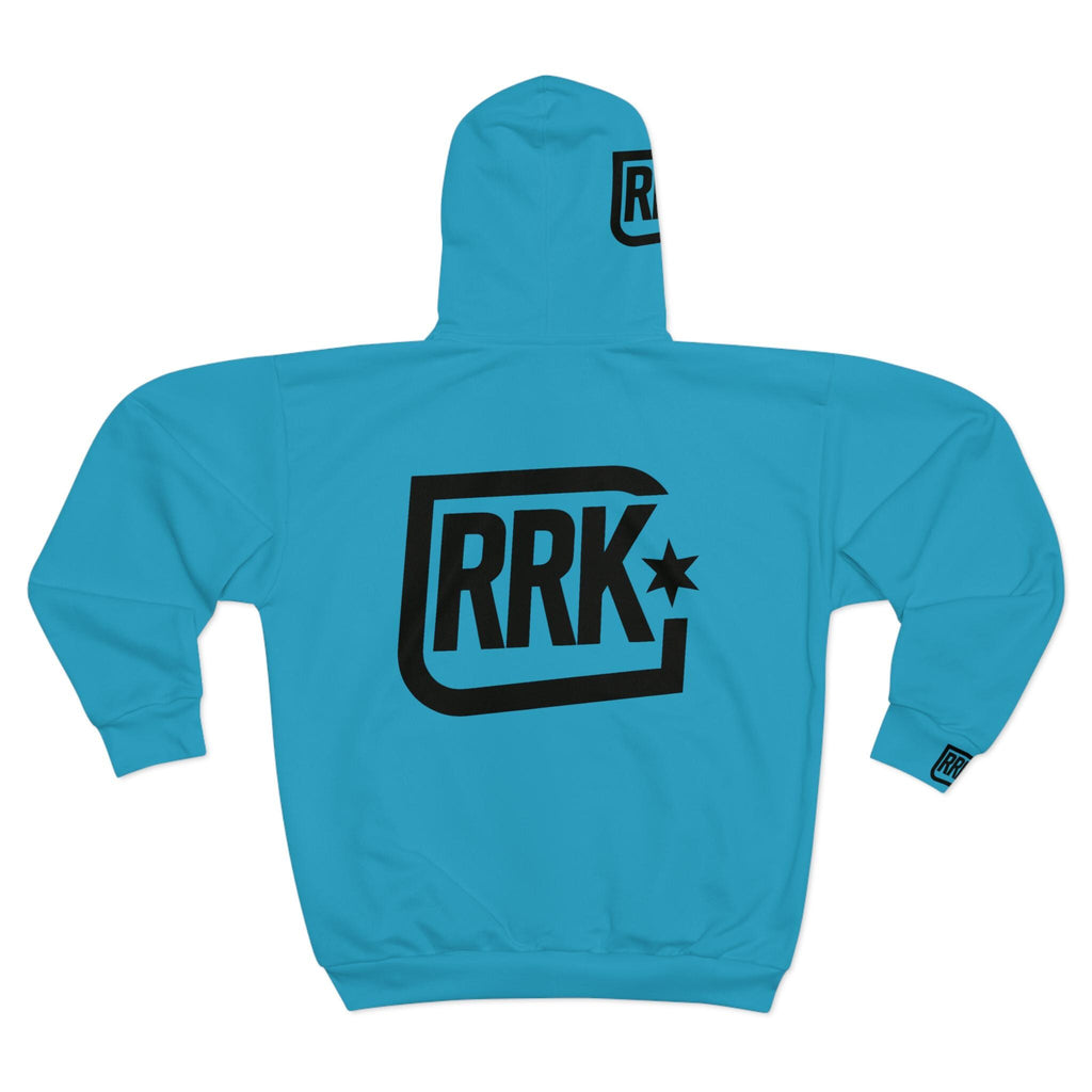 RRK Street Wear Urban Bold Men's Zip Hoodie, Smart Stylish Hooded Sweatshirt Hoodie for Him, Jacket, Streetwear