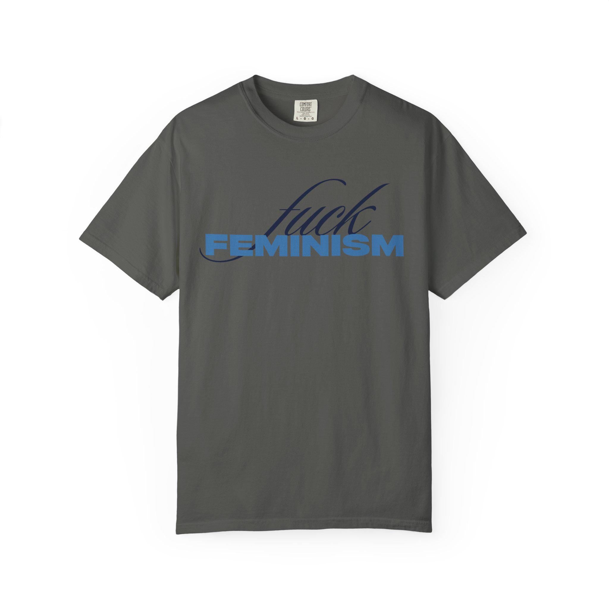 RRK Street Wear FuckFeminism T-Shirt, Graphic Shirt, Mens Tee, Streetwear, Casual Wear for men
