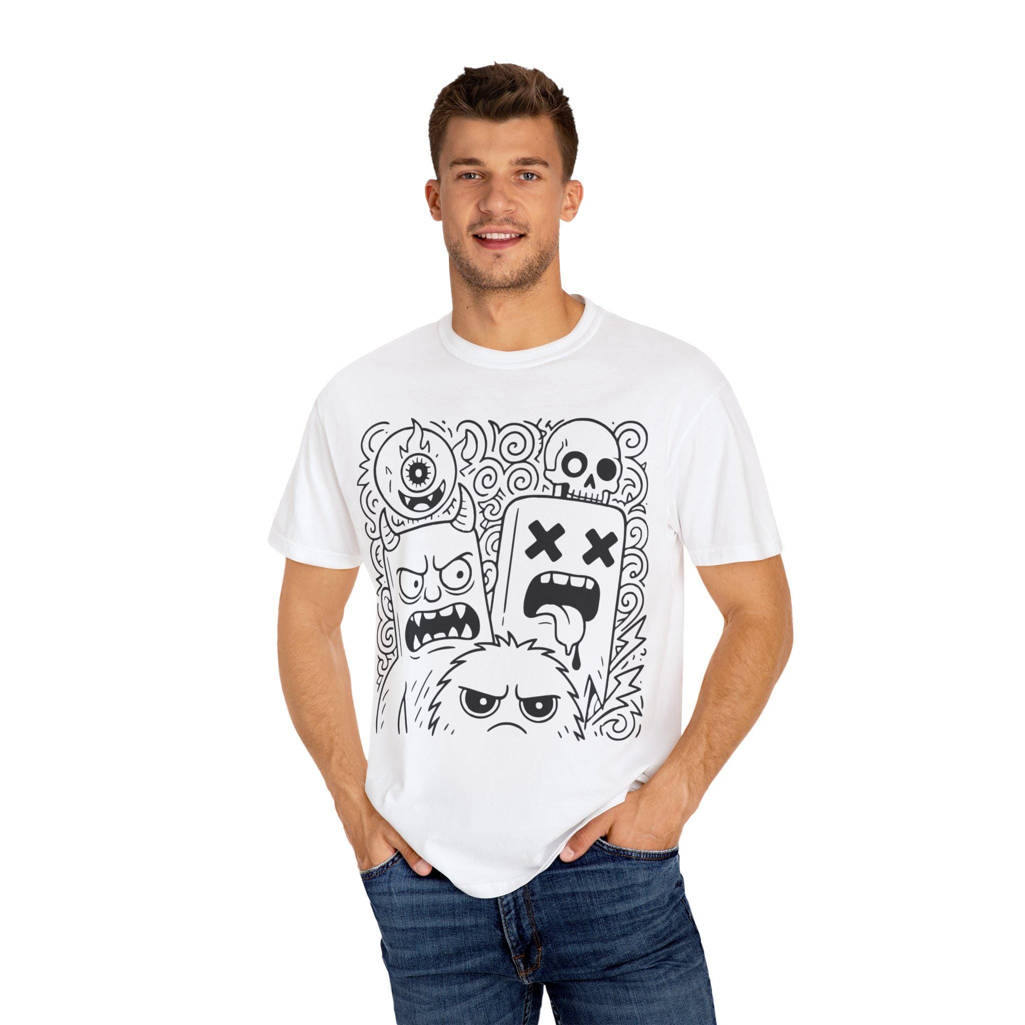RRK Street Wear EvilDoodle T-Shirt, Graphic Shirt, Mens Tee, Streetwear, Casual Wear
