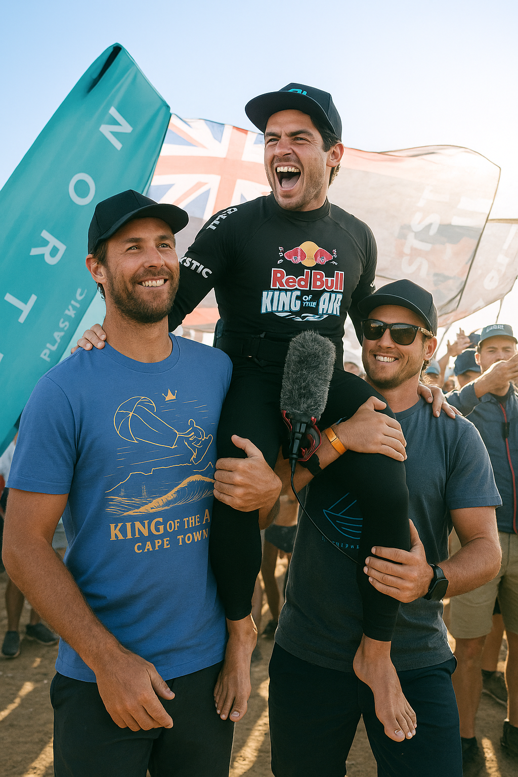 RRK Street Wear KinOftheAir Kiteboard T-shirt, Casual Wear, Mens Tee, Kitesurf Tee