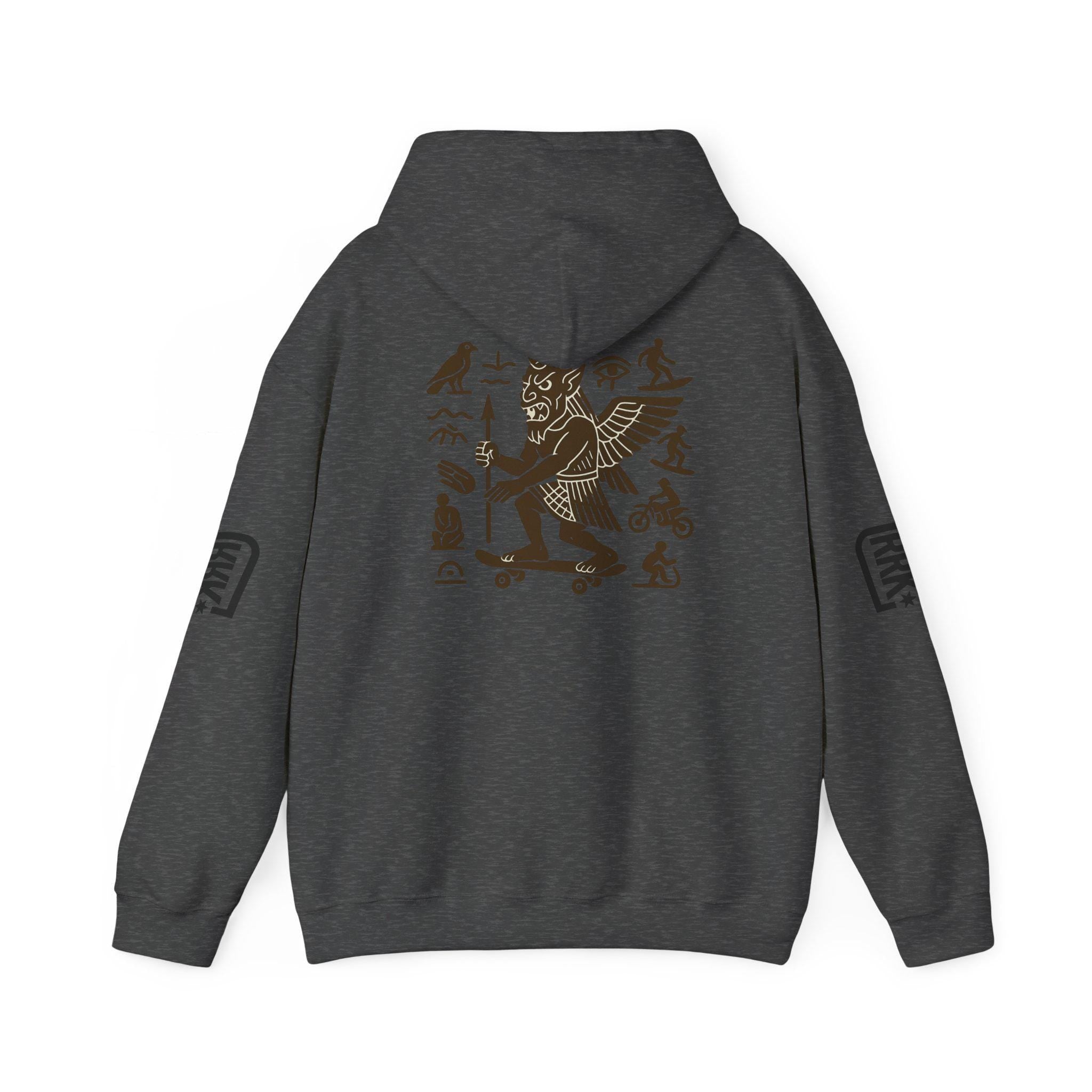 RRK Street Wear Anunaki Hoodie - Mens Hoodie, Cozy Heavy Blend Hoodie, Stylish Urban Clothing