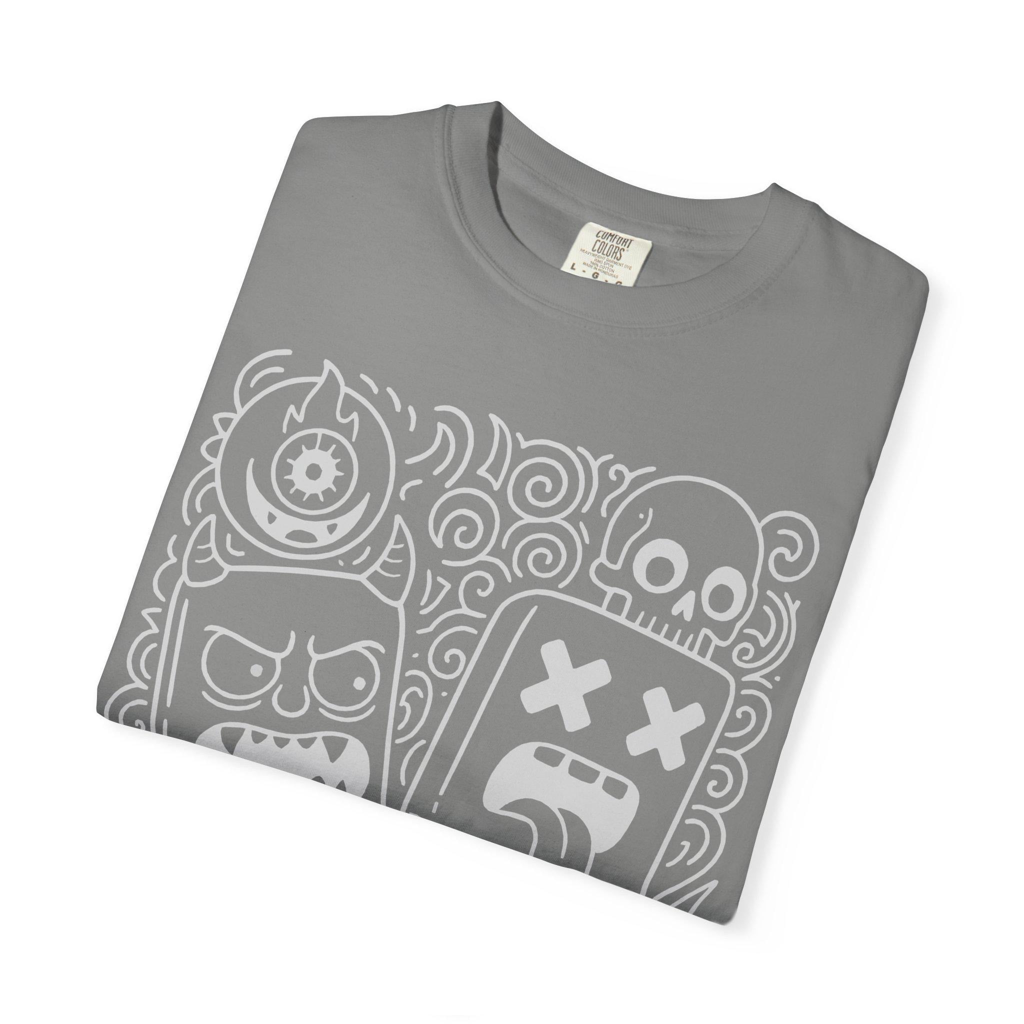 RRK Street Wear Dark EvilDoodle T-Shirt, Graphic Shirt, Mens Tee, Streetwear, Casual Wear