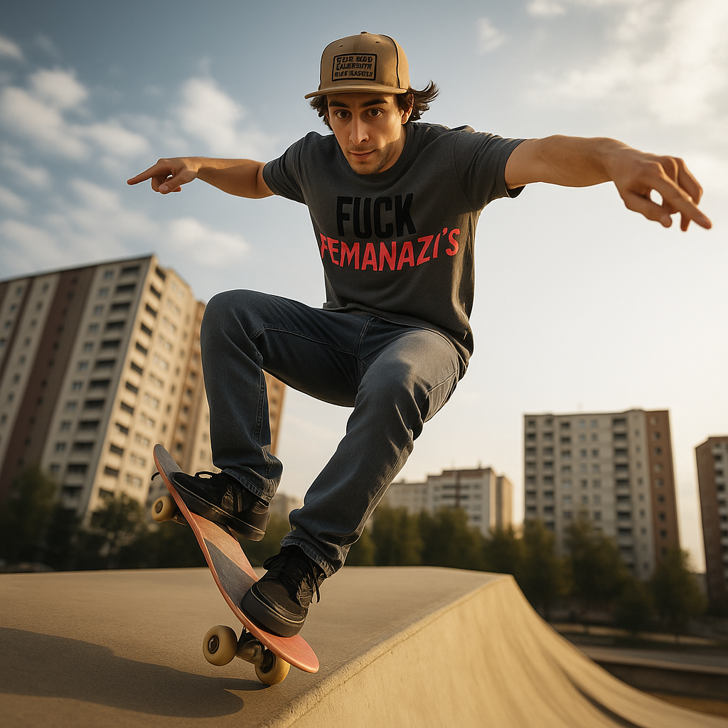 RRK Street Wear FuckFemanazis T-Shirt, Graphic Shirt, Mens Tee, Streetwear, Casual Wear for Men