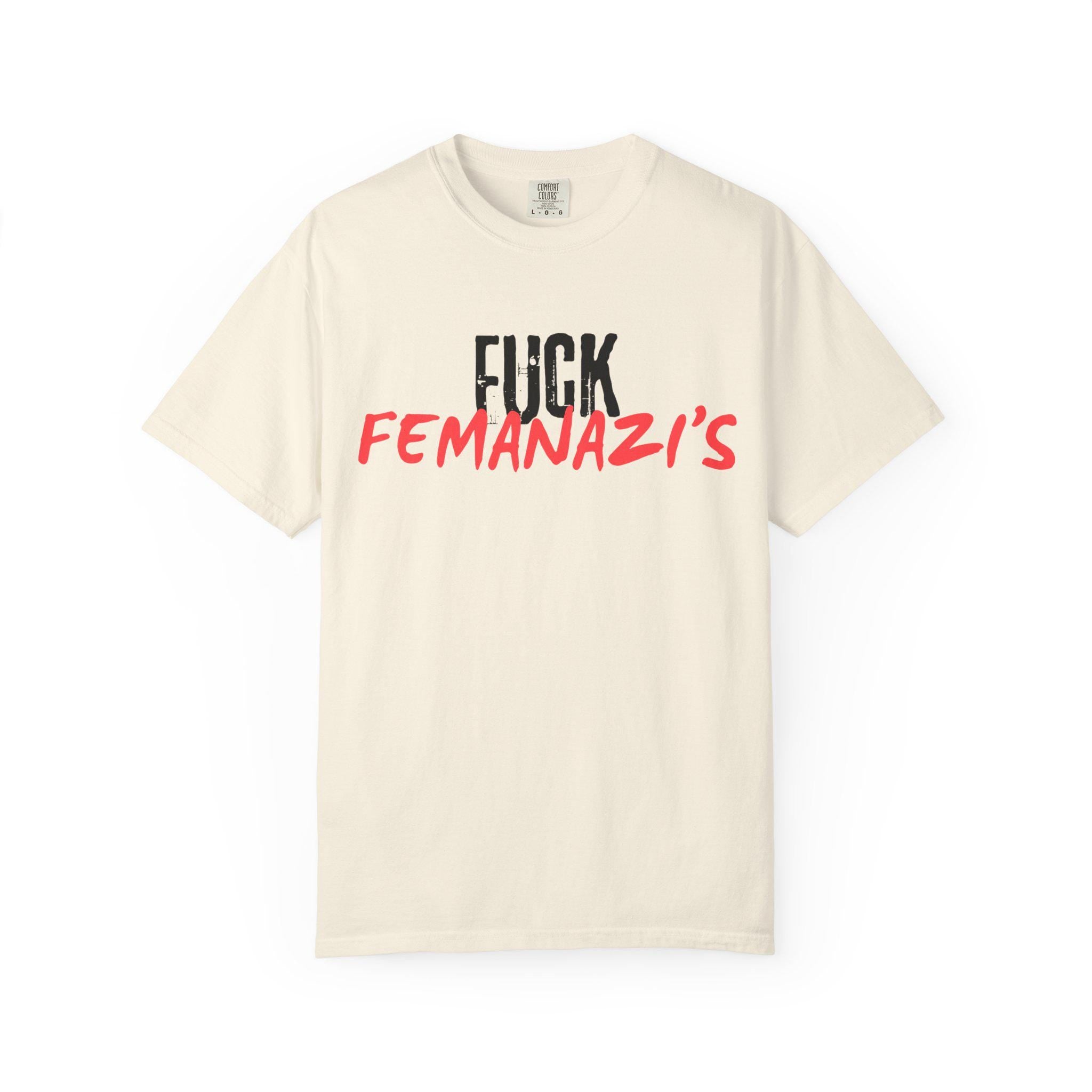 RRK Street Wear FuckFemanazis T-Shirt, Graphic Shirt, Mens Tee, Streetwear, Casual Wear for Men