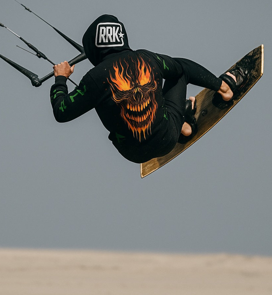 RRK Street Wear FireSkull Zip Hoodie, Comfortable Casual Wear for men