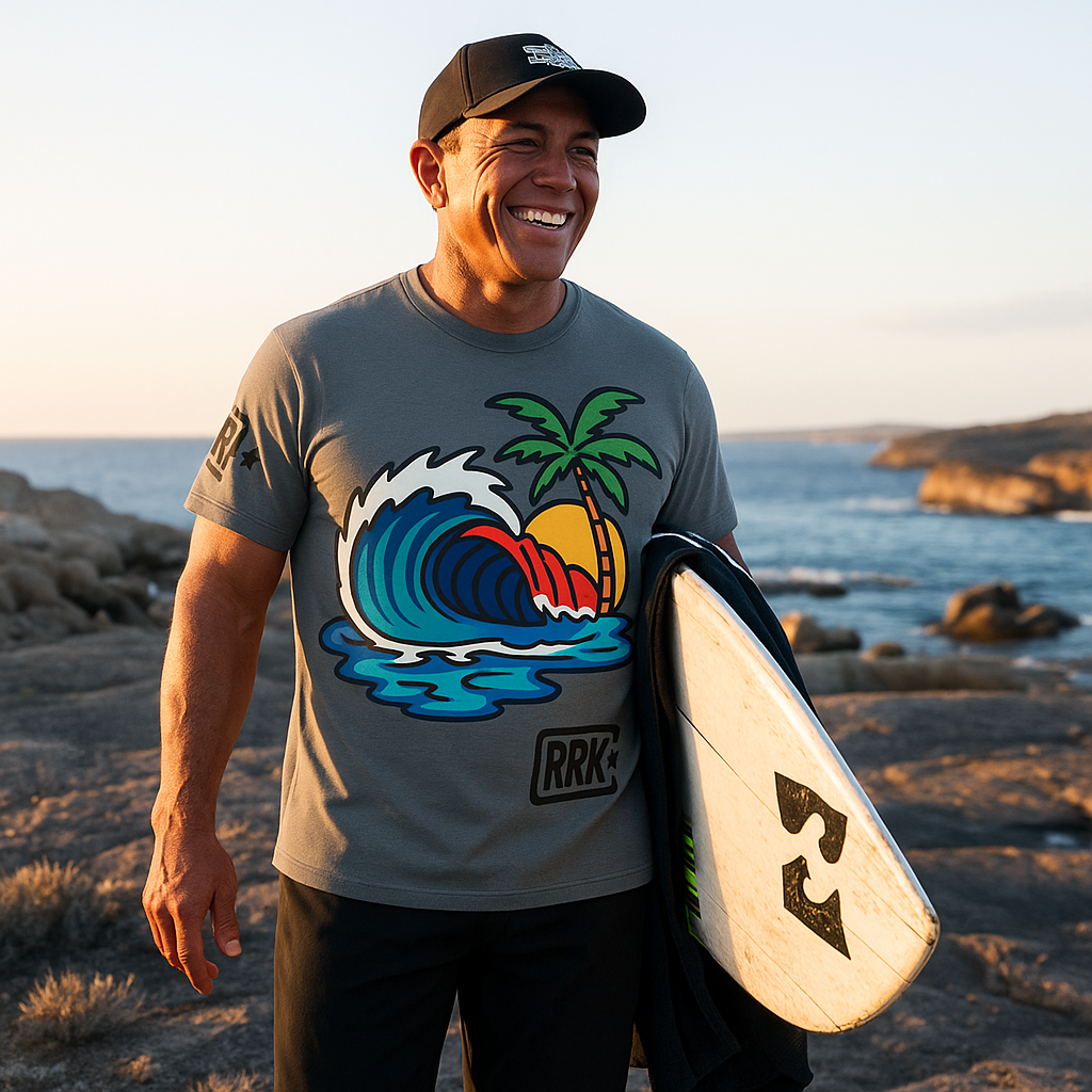 RRK Street Wear Island Break Men's Tee with Graphic Island Vibe Design, Gift for men, Casual Wear