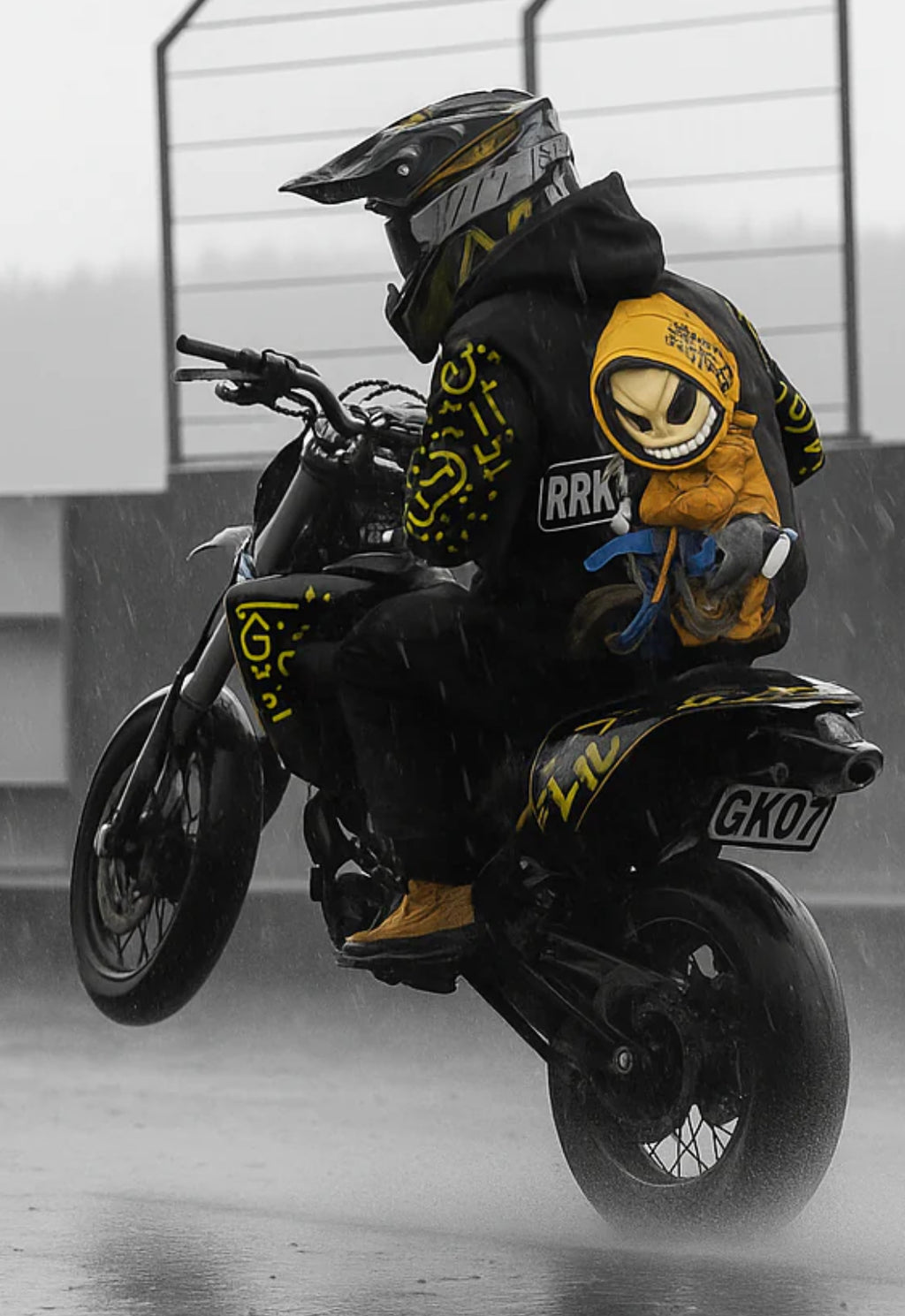 RRK Street Wear Xtreme Glyph Zip Hoodie, Comfortable Casual Wear, Perfect for Men, Surf, Skate, Wake, Kite, Motocross, Enduro, Skydive