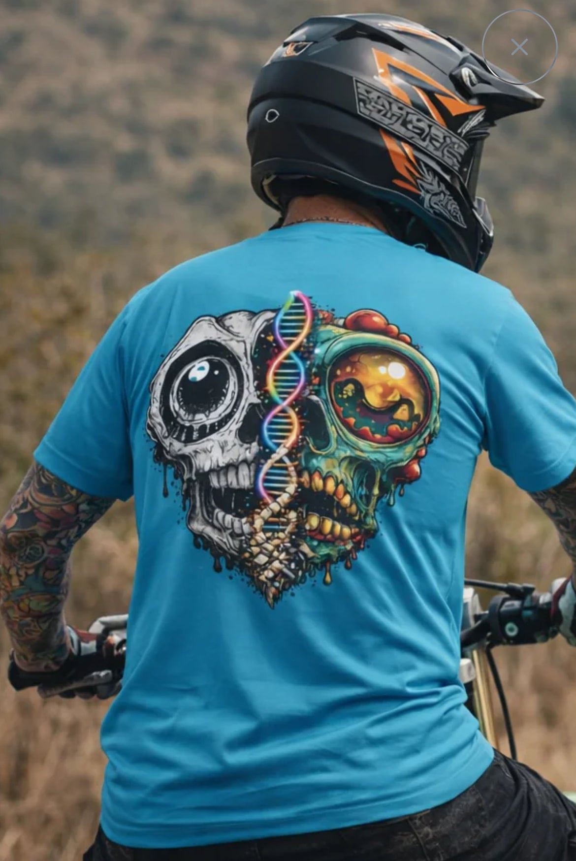 RRK ZombieSkull men’s tee. Casual men’s T-shirt