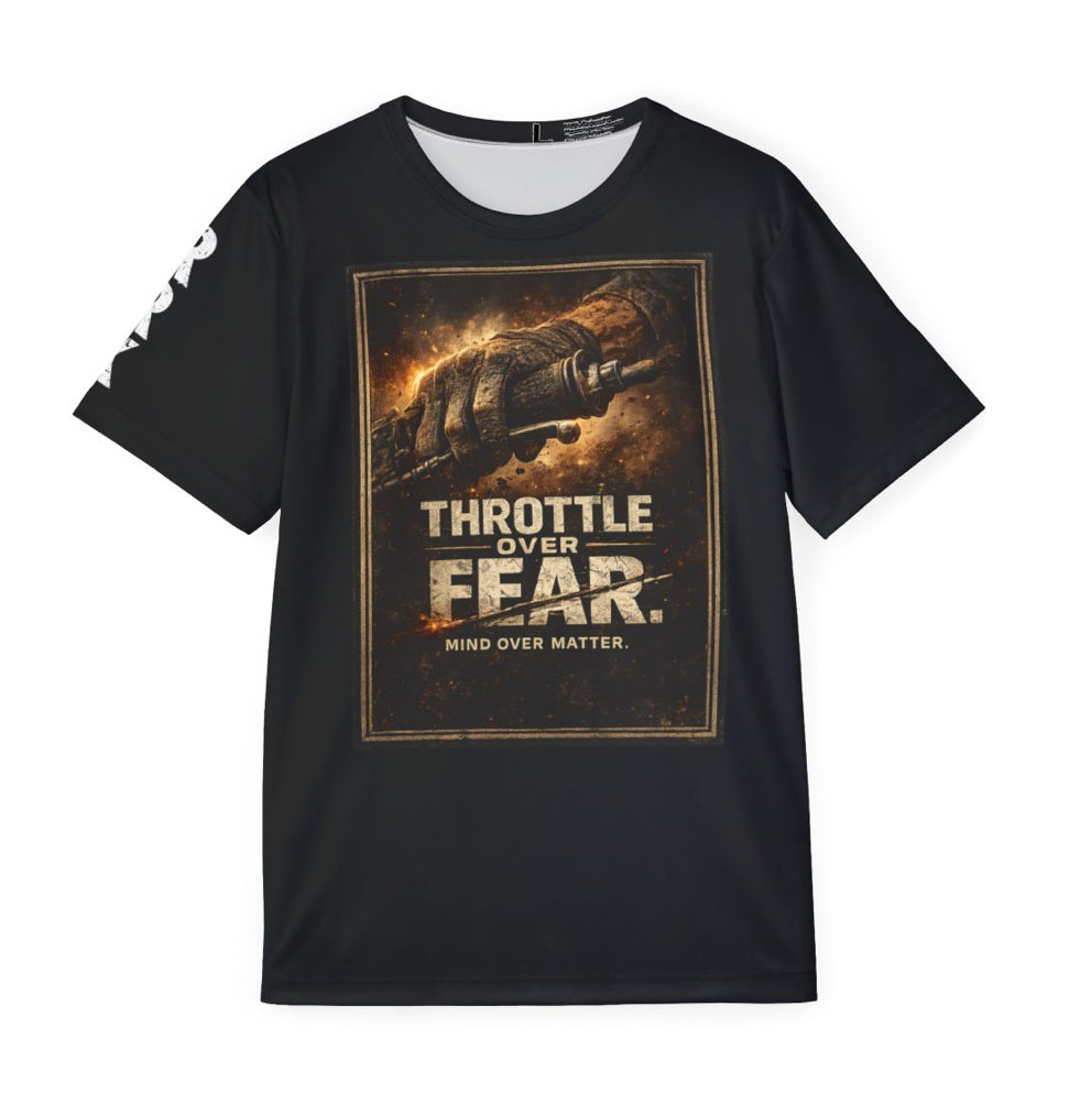 RRK Throttle over FEAR men’s casual T-shirt. Casual men’s tee