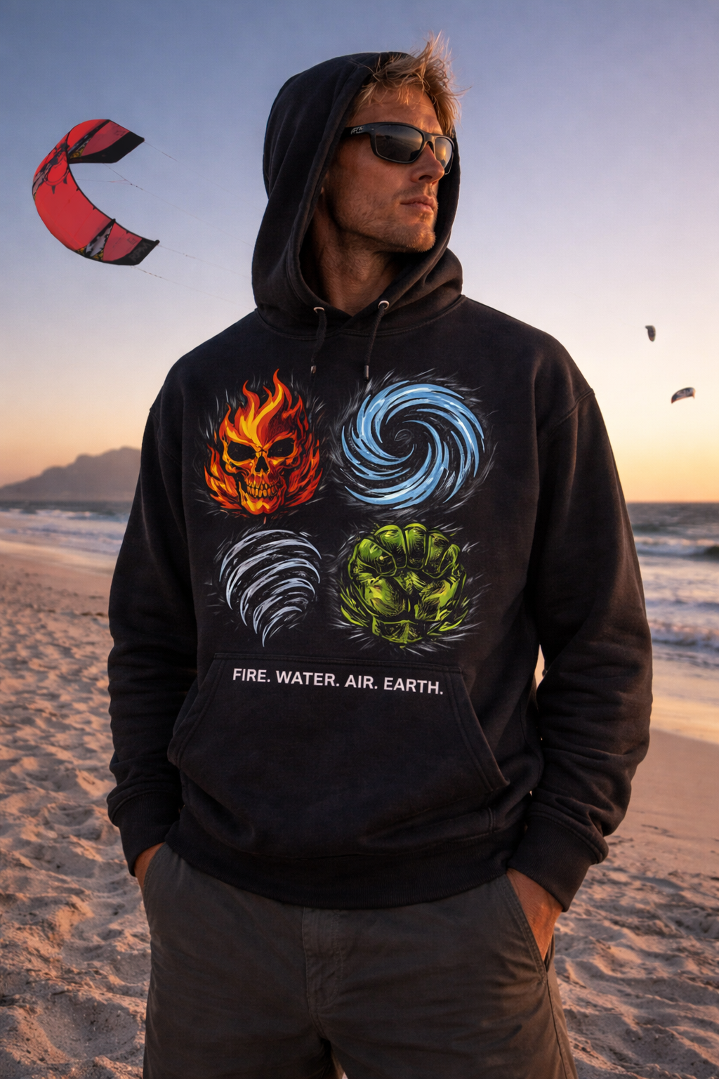RRK ELEMENTS Men’s Hoodie - Fire. Water. Air. Earth
