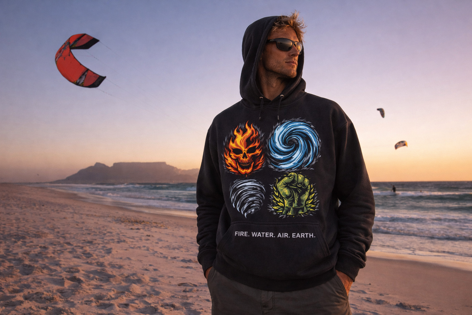 RRK ELEMENTS Men’s Hoodie - Fire. Water. Air. Earth