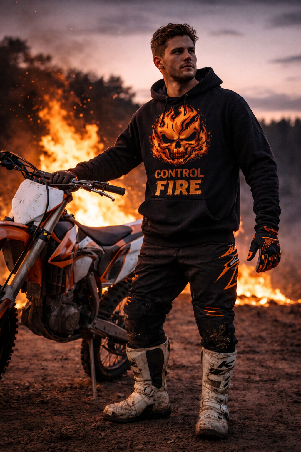 RRK Elements - CONTROL FIRE Men’s Hoodie