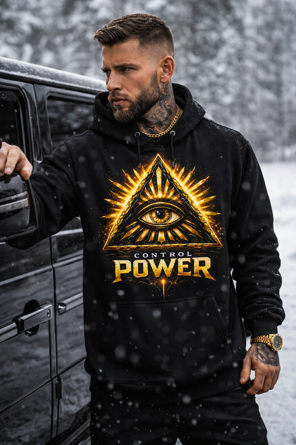 RRK ELEMENTS - CONTROL POWER Men’s Hoodie