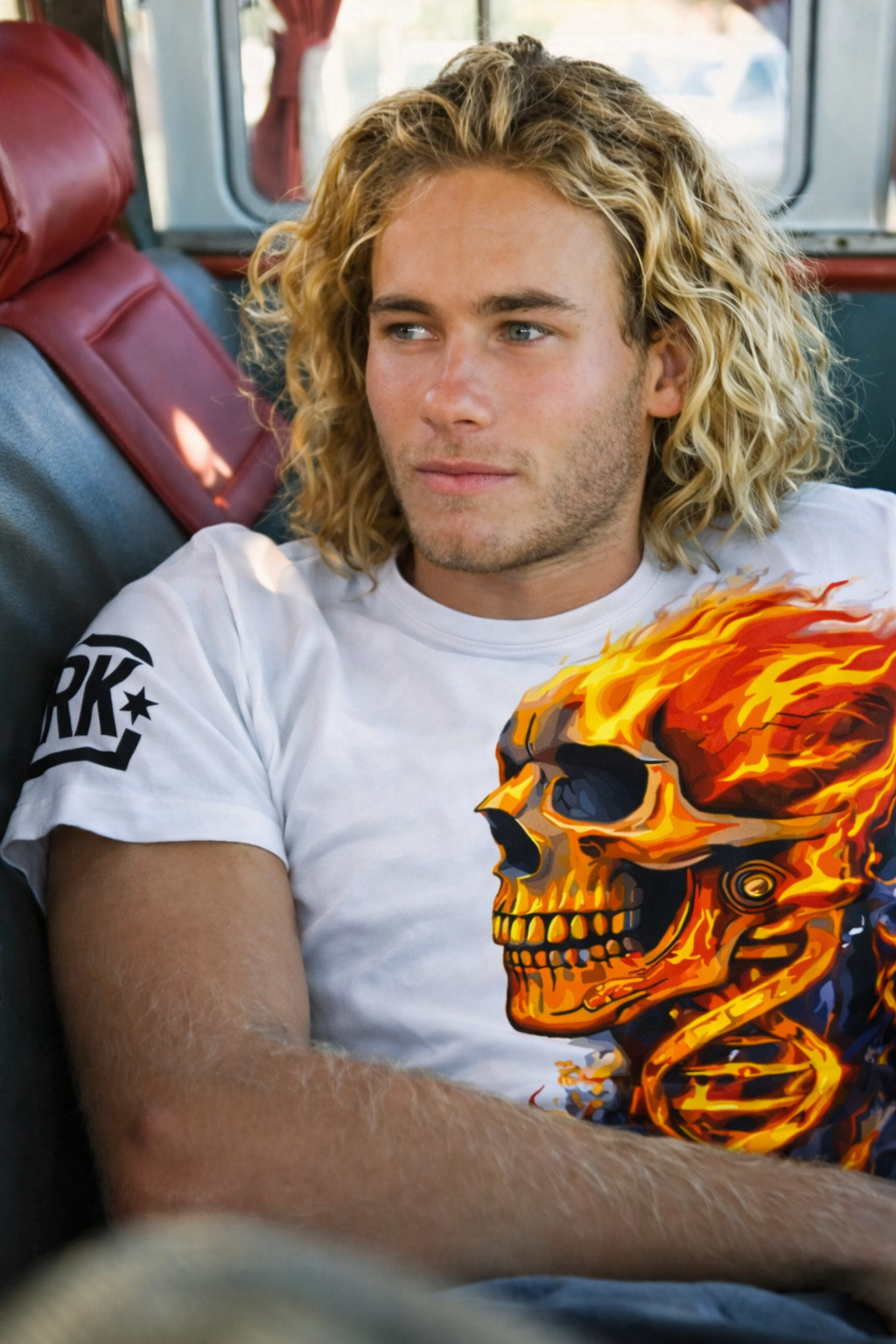 RRK DNA SKULL & FLAMES MEN’s T-SHIRT 