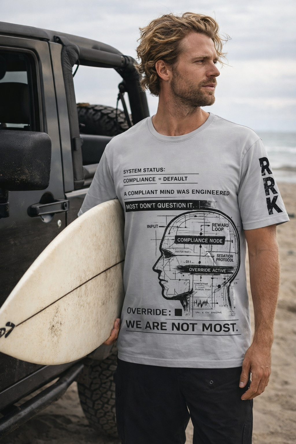 RRK Compliant Mind men’s casual tee