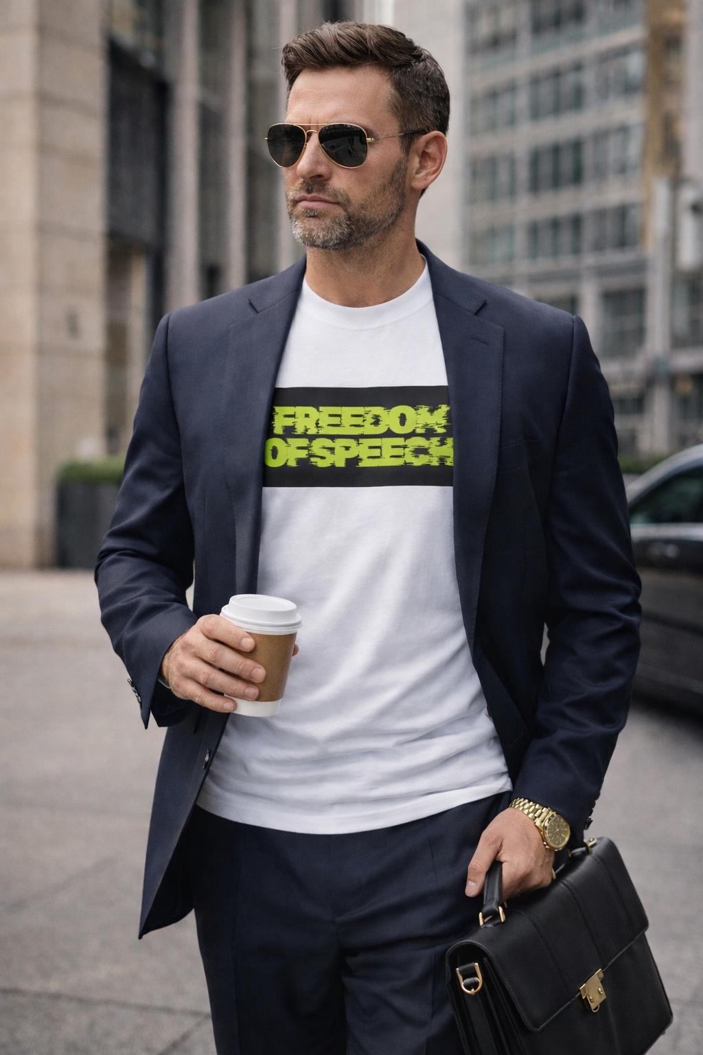 RRK FreedomofSpeech T-Shirt, Graphic Shirt, Mens Tee, Streetwear, Casual Wear for Men