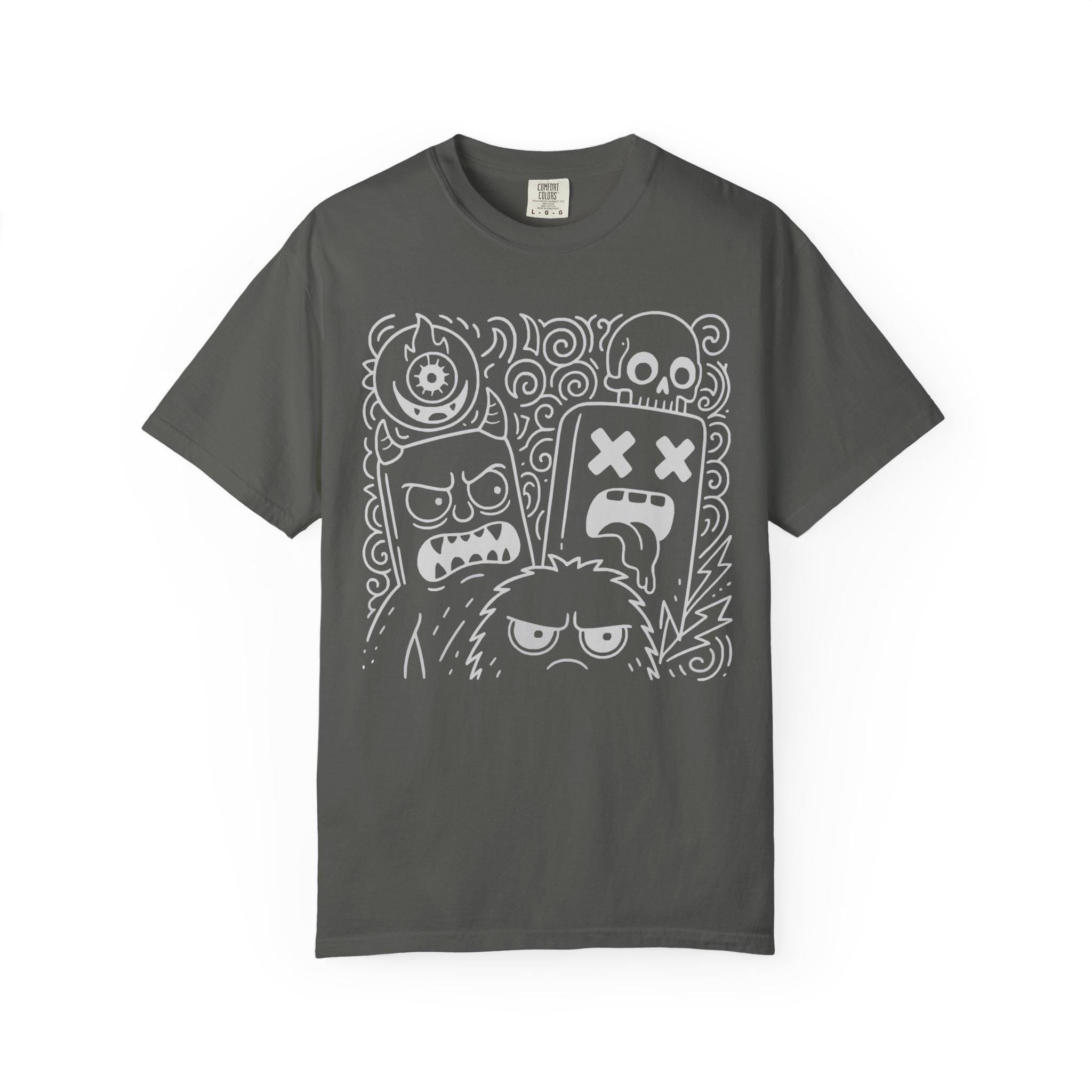 RRK Street Wear Dark EvilDoodle T-Shirt, Graphic Shirt, Mens Tee, Streetwear, Casual Wear