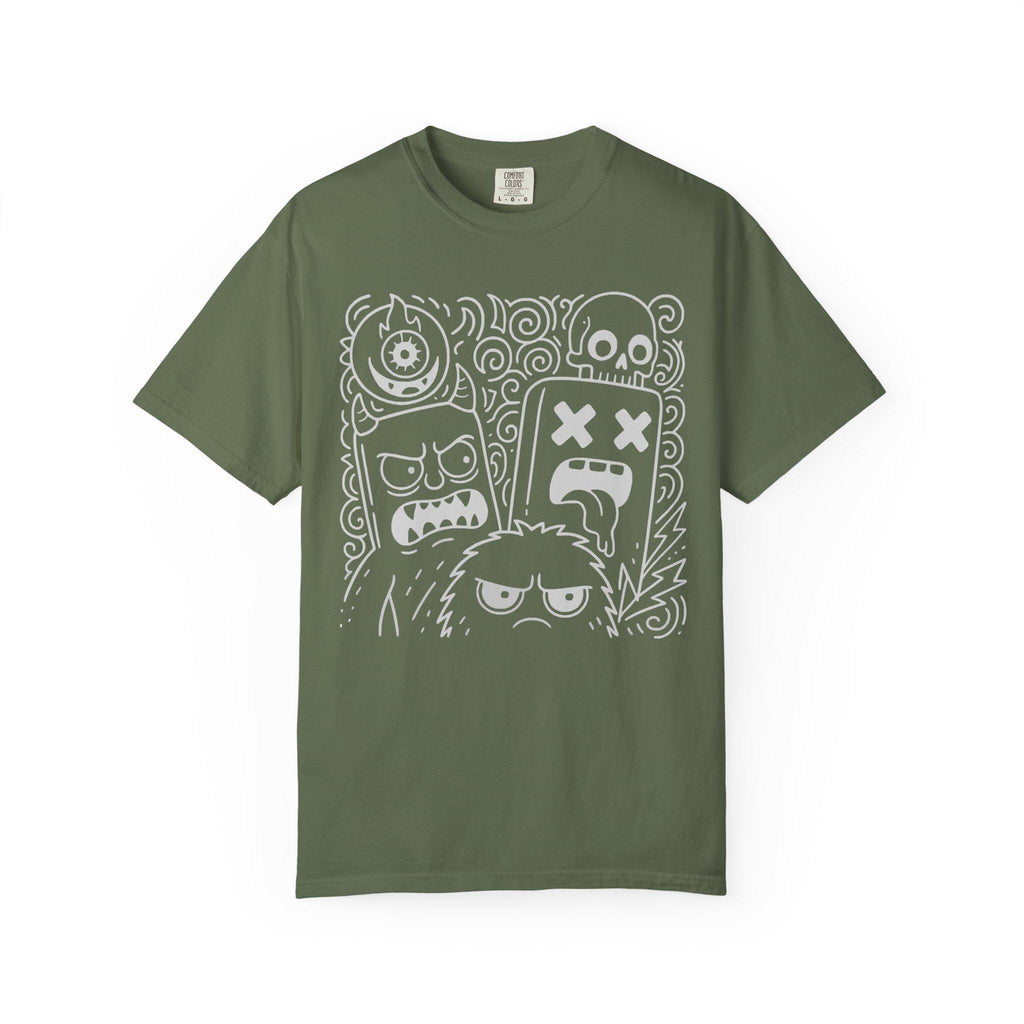 RRK Street Wear Dark EvilDoodle T-Shirt, Graphic Shirt, Mens Tee, Streetwear, Casual Wear
