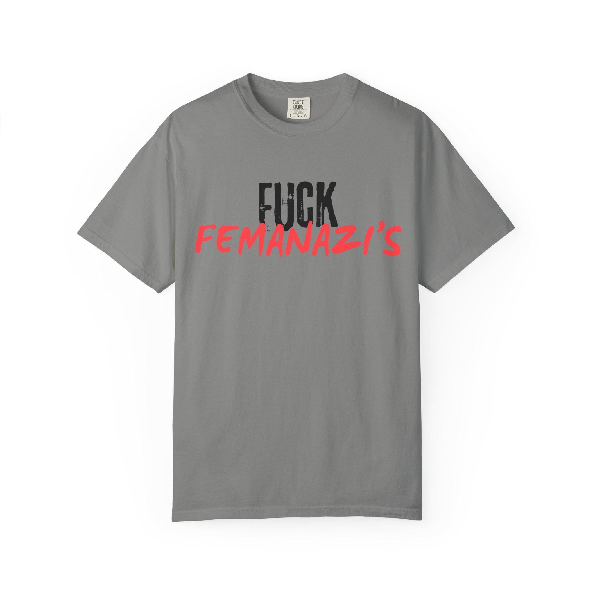 RRK Street Wear FuckFemanazis T-Shirt, Graphic Shirt, Mens Tee, Streetwear, Casual Wear for Men